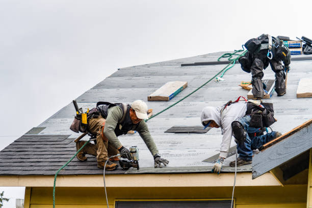 Professional Roofing technician working in Pinola, MS